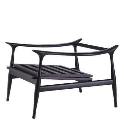 Eichholtz Living Chair Manzo Classic black finish | bouclé grey House of Isabella UK
