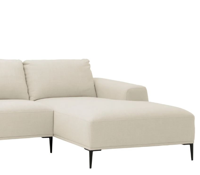 Eichholtz Living Lounge Sofa Montado - Panama Natural with Black Legs House of Isabella UK