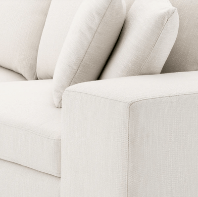 Eichholtz Living Sofa Vista Grande - Avalon White with Black Base House of Isabella UK