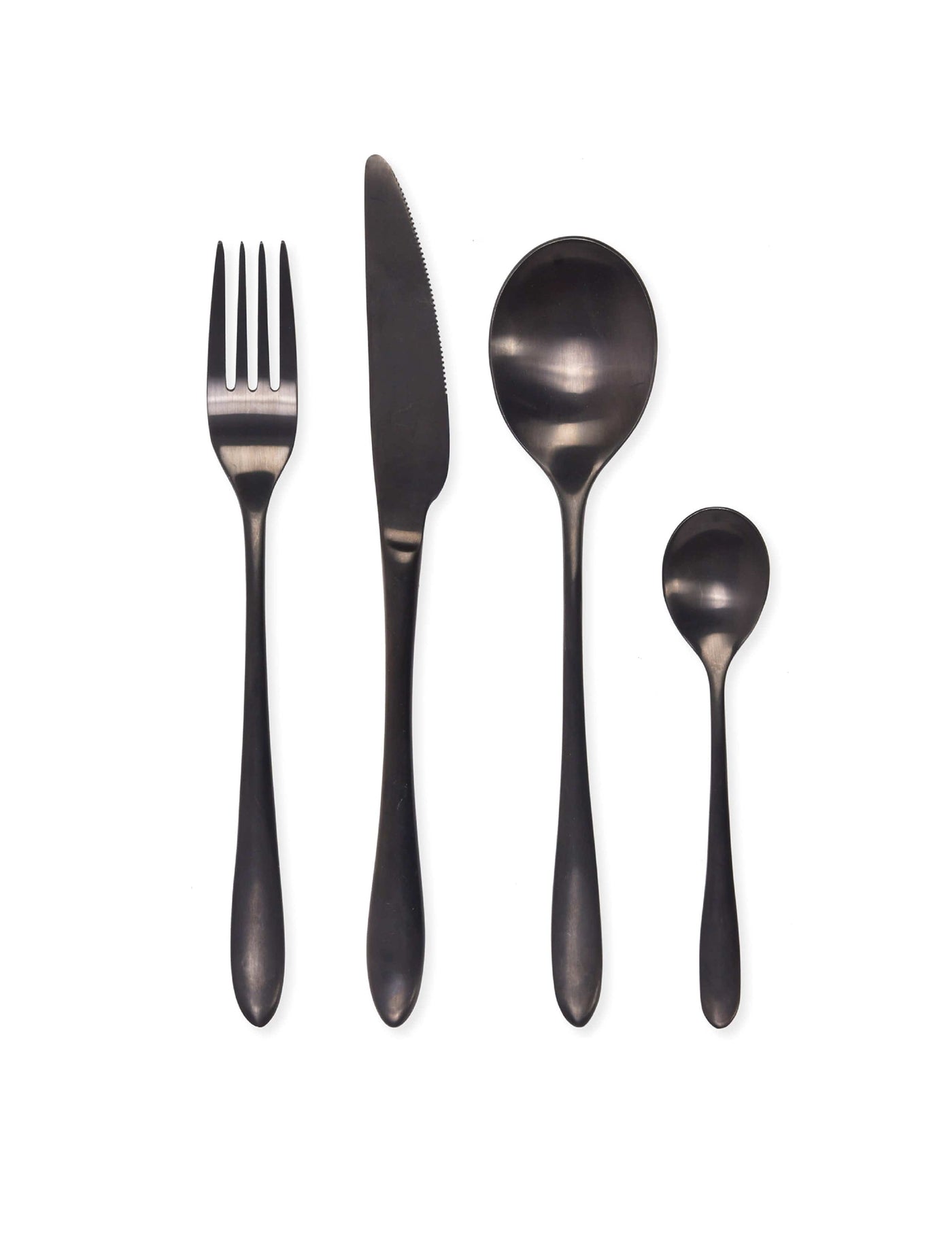 Garden Trading Accessories 16 Piece Cutlery Set - Black House of Isabella UK