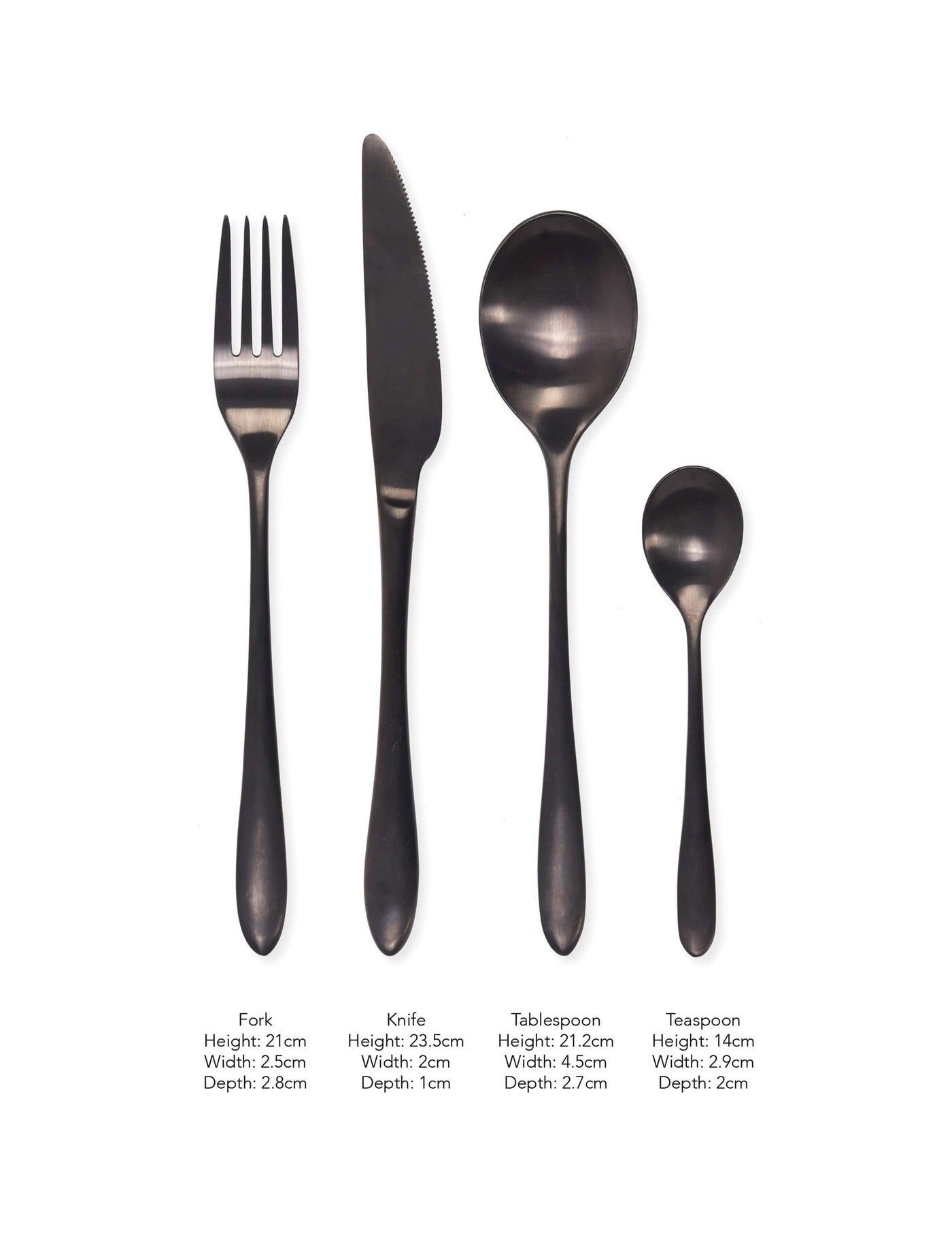 Garden Trading Accessories 16 Piece Cutlery Set - Black House of Isabella UK