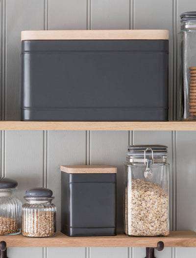 Garden Trading Accessories Borough Bread Bin - Charcoal House of Isabella UK