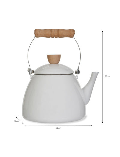 Garden Trading Accessories Enamel Stove Kettle - White House of Isabella UK