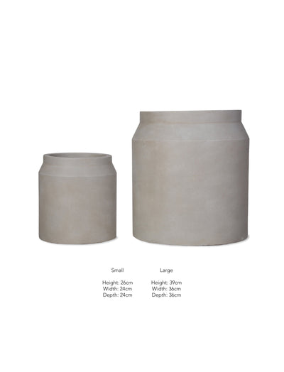 Garden Trading Accessories Set of 2 Draycott Planters - Limestone House of Isabella UK