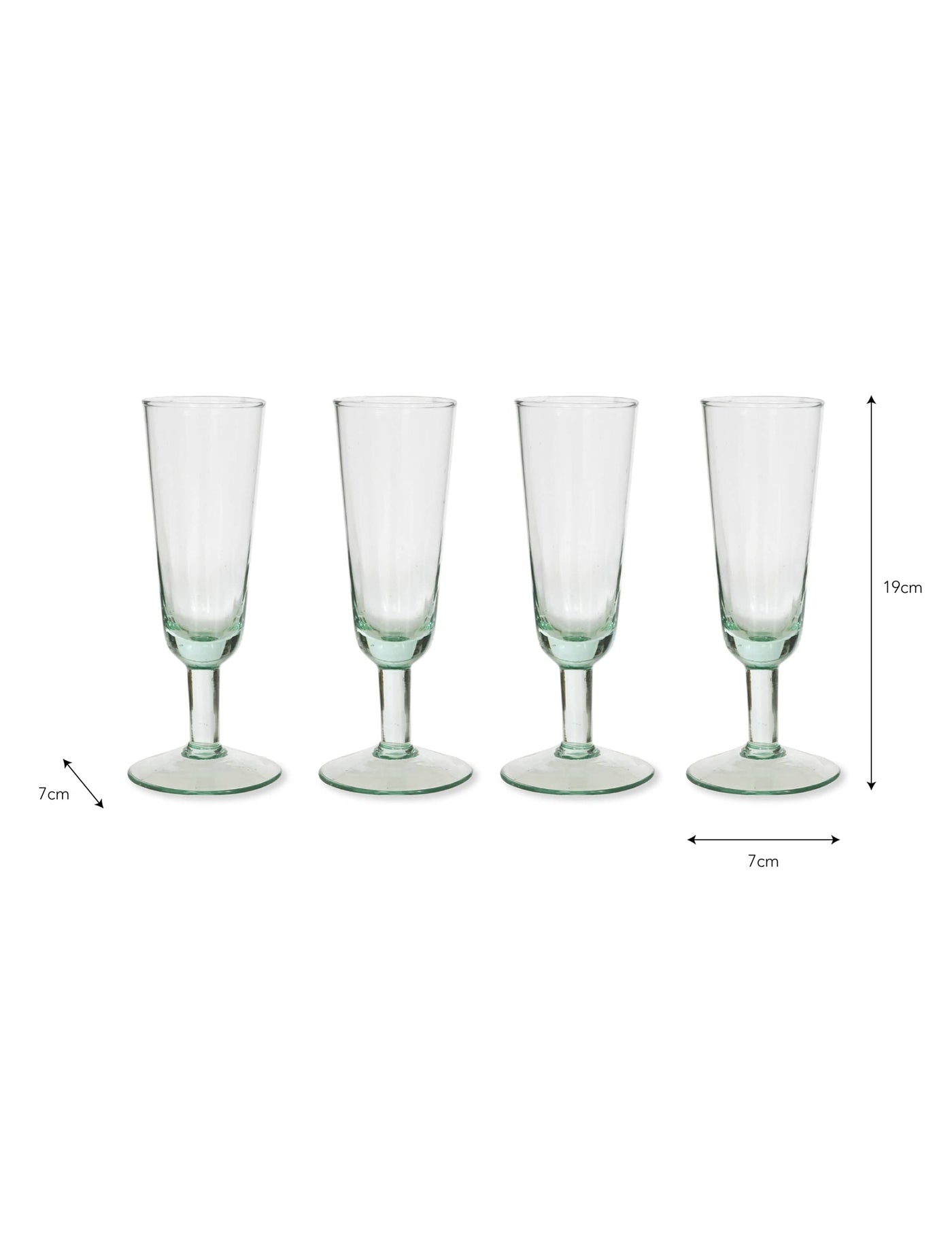 Garden Trading Accessories Set of 4 Broadwell Champagne Flutes House of Isabella UK