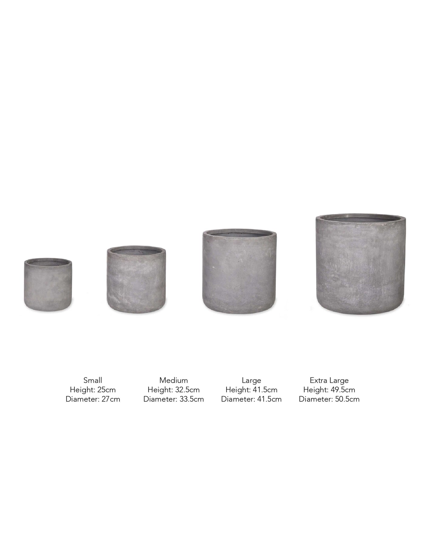 Garden Trading Accessories Set of 4 Brockwell Planters - Grey House of Isabella UK