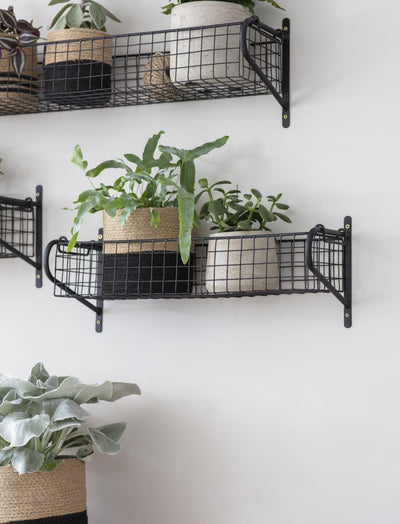 Garden Trading Accessories Wirework Basket Shelf - Black - Medium House of Isabella UK