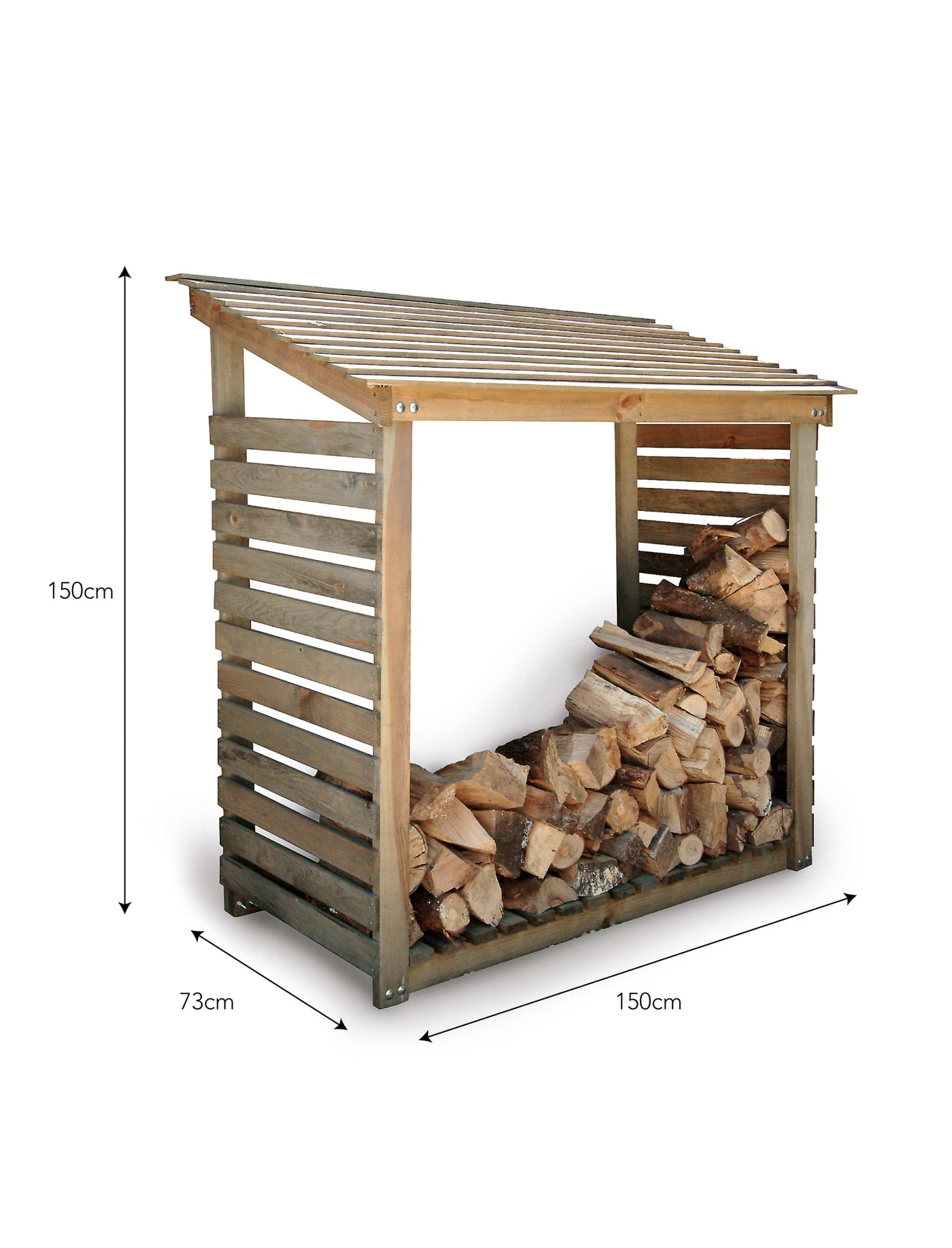 Garden Trading Outdoors Aldsworth Log Store - Wide House of Isabella UK