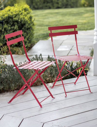 Garden Trading Outdoors Pair of Bistro Chairs - Pomegranate House of Isabella UK