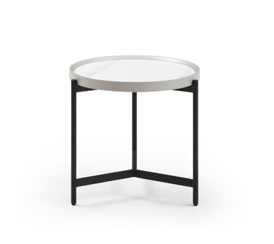 House of Isabella UK Ivery Side Table - Light Grey House of Isabella UK