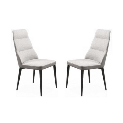 Queens Dining Chair - Set of 2 - Grey - House of Isabella UK