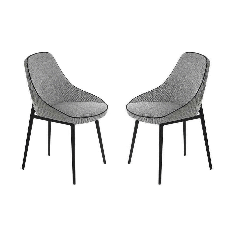Fil Dining Chair - Set of 2 - Grey - House of Isabella UK