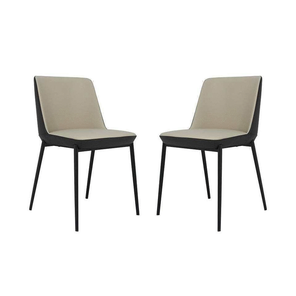 Gino Dining Chair - Set of 2 - Taupe - House of Isabella UK
