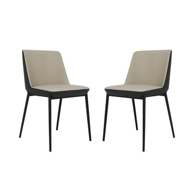 Gino Dining Chair - Set of 2 - Taupe - House of Isabella UK