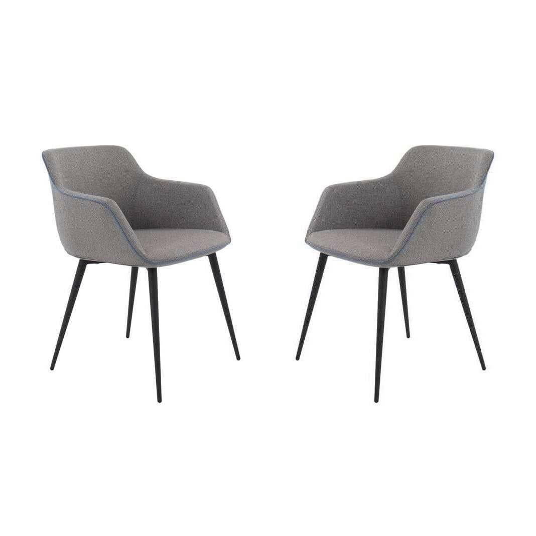Fury Dining Chair - Set of 2 - Light Grey - House of Isabella UK