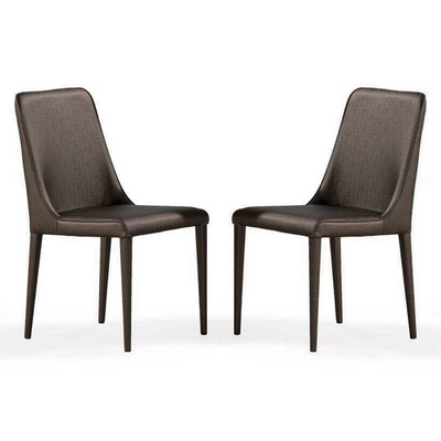 Vera Dining Chair - Set of 2 - Espresso Brown - House of Isabella UK