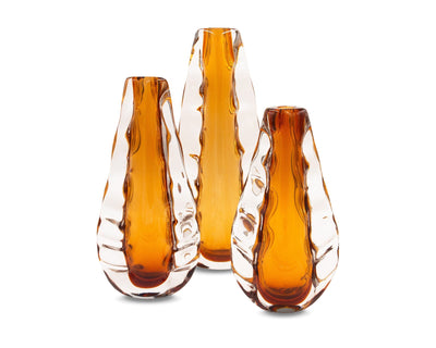 Astell Crystal Amber Vase - Large