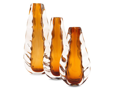 Liang & Eimil Accessories Astell Crystal Amber Vase - Small House of Isabella UK