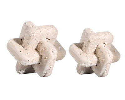 Liang & Eimil Accessories Carlton Beige Sculpture (a Set of Two) House of Isabella UK