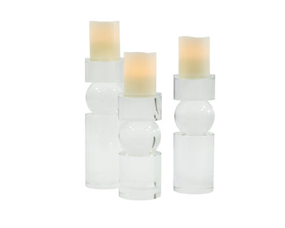 Liang & Eimil Accessories Crystal Glass Candleholder (Medium) House of Isabella UK
