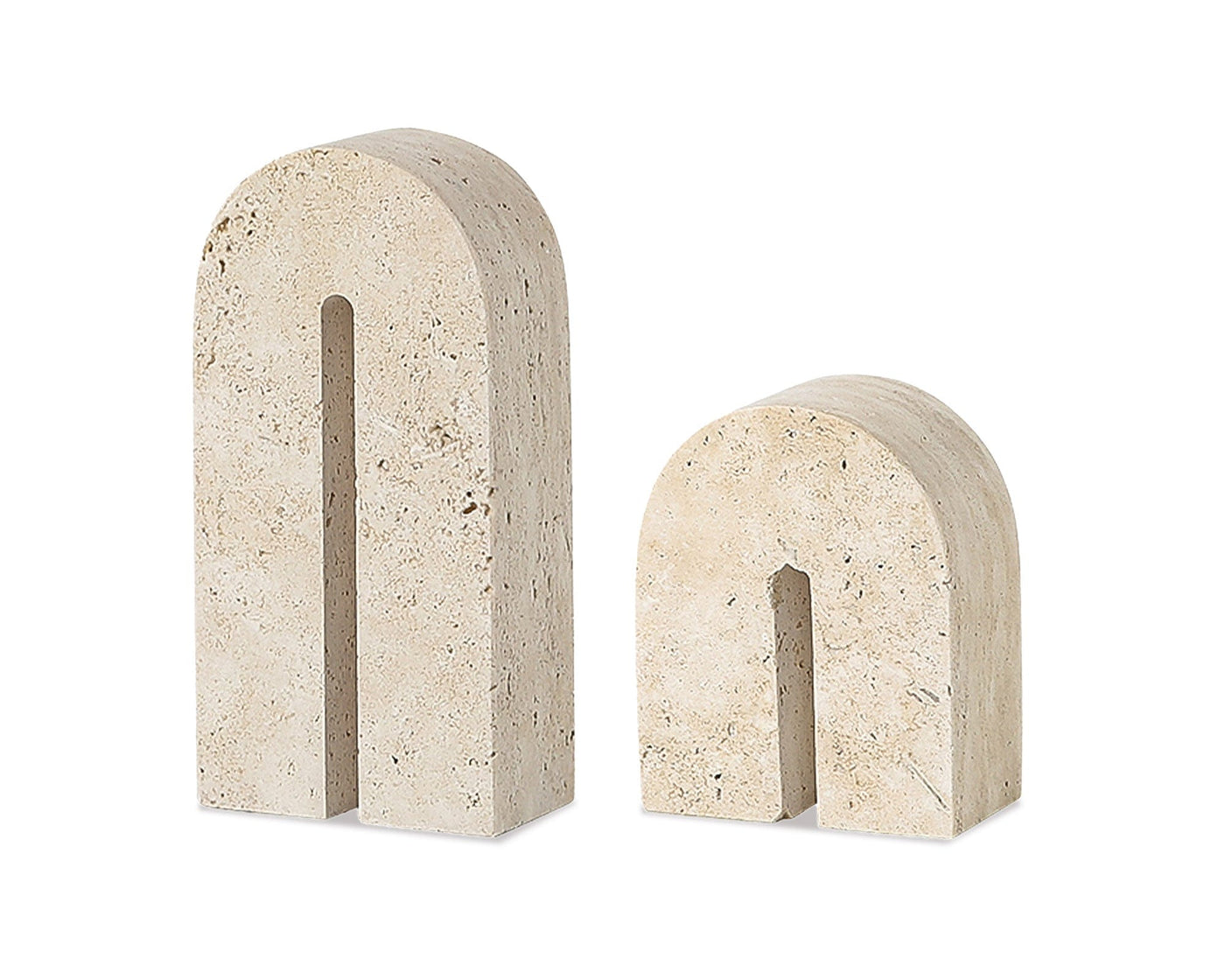 Liang & Eimil Accessories Dolmi Travertine Sculpture Small - Beige House of Isabella UK