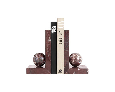 Liang & Eimil Accessories Ebury Bookends - Rojo Levante Marble House of Isabella UK