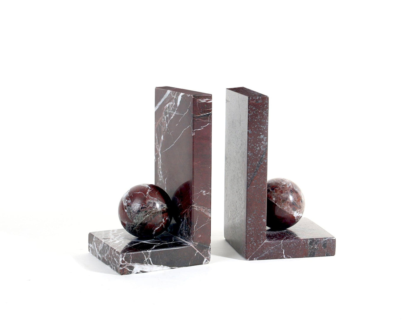 Liang & Eimil Accessories Ebury Bookends - Rojo Levante Marble House of Isabella UK