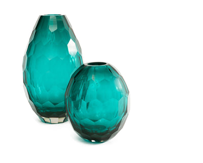 Liang & Eimil Accessories Glass Vase Teal Large House of Isabella UK