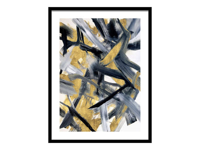 Liang & Eimil Accessories Gold, Grey & Black Framed Art 1 House of Isabella UK