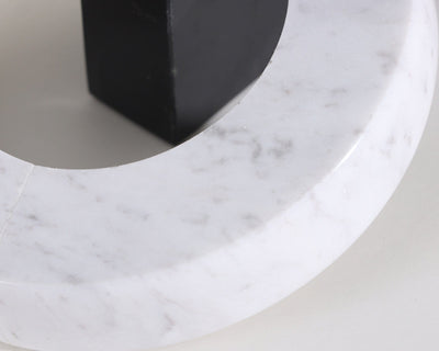 Liang & Eimil Accessories Link Marble Sculpture - Black & White House of Isabella UK