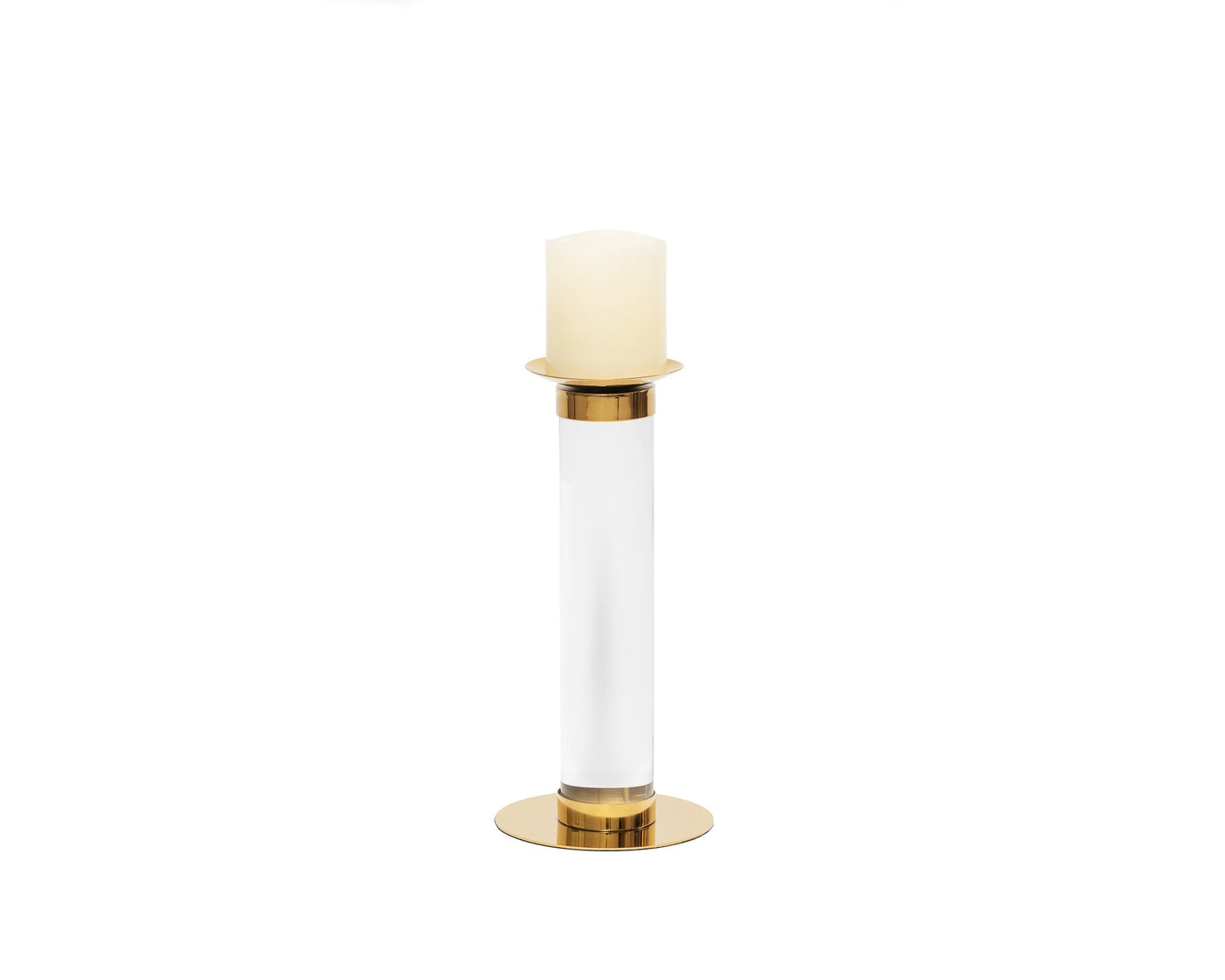 Liang & Eimil Accessories Pillar Candle Holder White (Small) House of Isabella UK