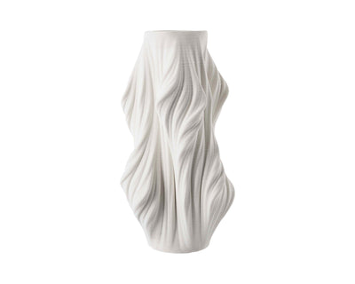 Liang & Eimil Accessories Waven 3D Printed Ceramic Vase Large - White House of Isabella UK