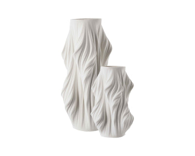 Liang & Eimil Accessories Waven 3D Printed Ceramic Vase Large - White House of Isabella UK
