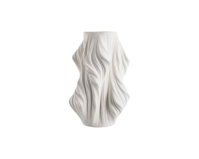Liang & Eimil Accessories Waven 3D Printed Ceramic Vase Small - White House of Isabella UK