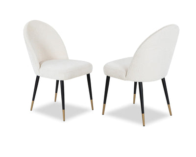 Liang & Eimil Dining Alfa Chair (set of 2)  Boucle Sand House of Isabella UK