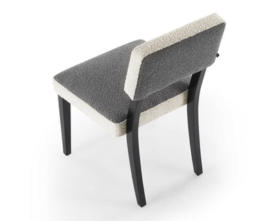 Liang & Eimil Dining Alfama Dining Chair - Boucle Sand & Graphic Grey House of Isabella UK