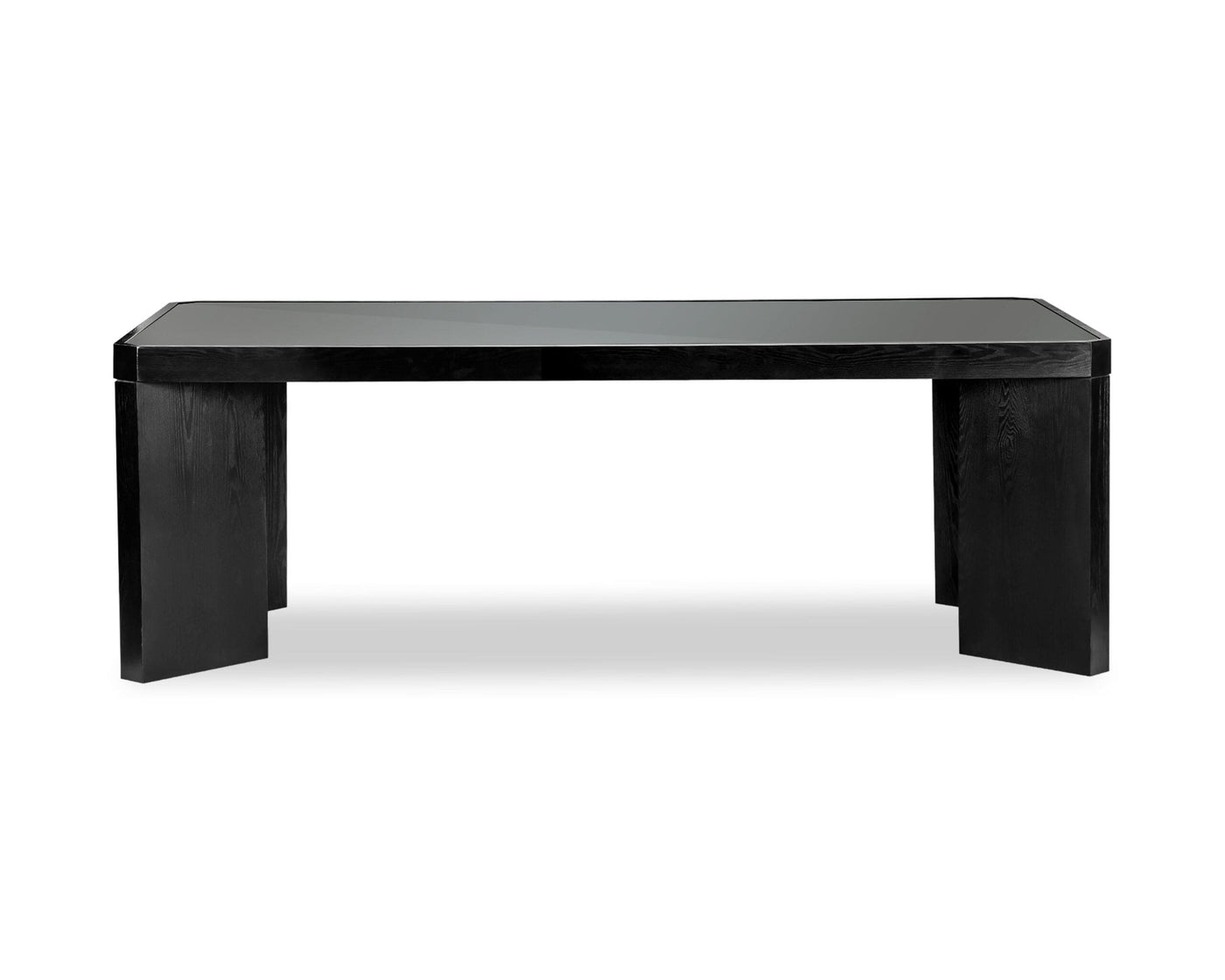 Liang & Eimil Dining Baltimore Dining Table - Black Ash & Glass House of Isabella UK