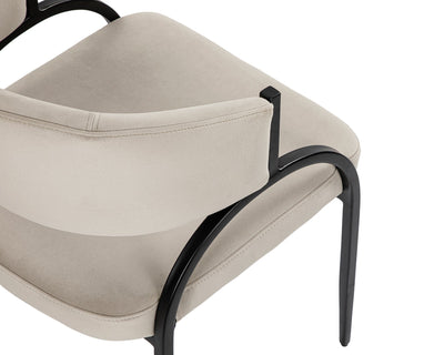 Liang & Eimil Dining Bonnet Dinning Chair - Kater Light Grey | OUTLET House of Isabella UK