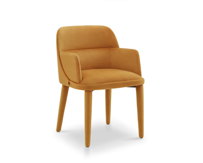 Liang & Eimil Dining Diva Dining Chair with Arms - Kaster II Mustard House of Isabella UK