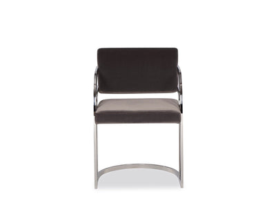 Liang & Eimil Dining Dylan Dining Chair Gainsborough Nickel Grey Velvet House of Isabella UK