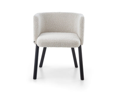 Liang & Eimil Dining Ethis Dining Chair - Boucle Sand/Matt Black House of Isabella UK