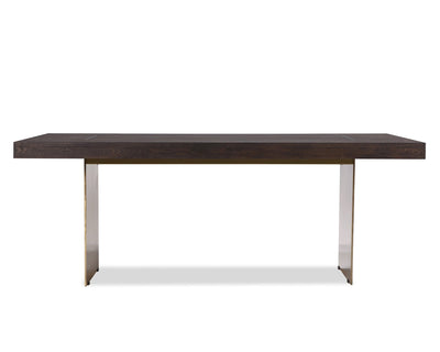Liang & Eimil Dining Unma Dining Table Brown Ash & Brass House of Isabella UK