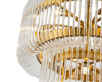 Liang & Eimil Lighting Mist Tall Pendant Lamp - Brushed Brass House of Isabella UK