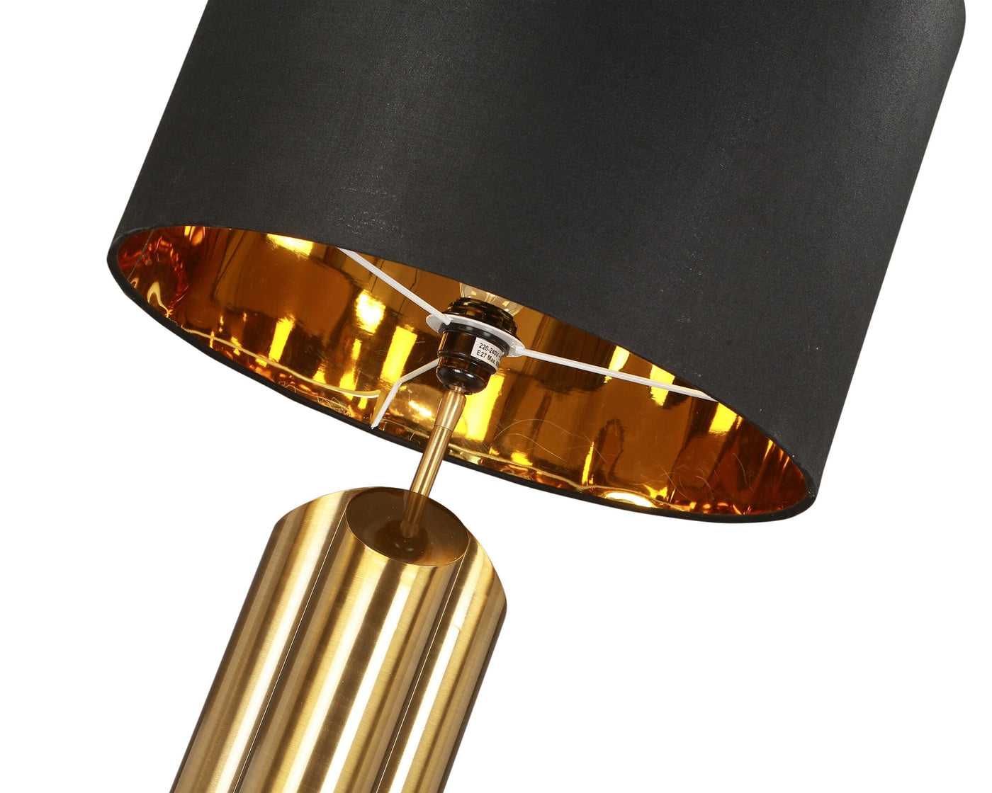 Liang & Eimil Lighting Obelisk Table Lamp - Brushed Brass & Black | OUTLET House of Isabella UK