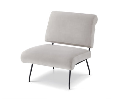 Liang & Eimil Living Abacus Occasional Chair - Gainsborough Ash Grey velvet House of Isabella UK