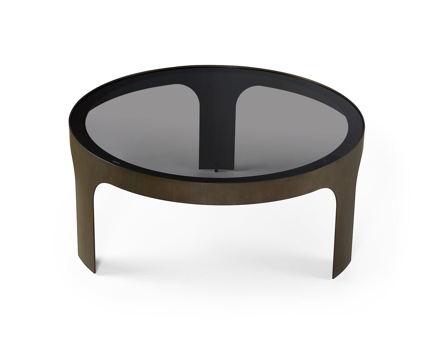 Liang & Eimil Living Arch Coffee Table - Antique Bronze/Smoked Black House of Isabella UK