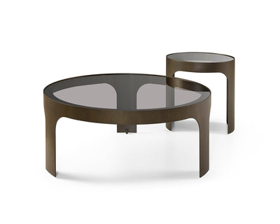 Liang & Eimil Living Arch Side Table - Antique Bronze/Smoked Black House of Isabella UK