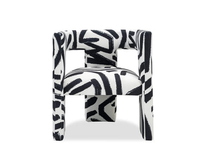 Liang & Eimil Living Archer Occasional Chair - Graphic Black & White House of Isabella UK