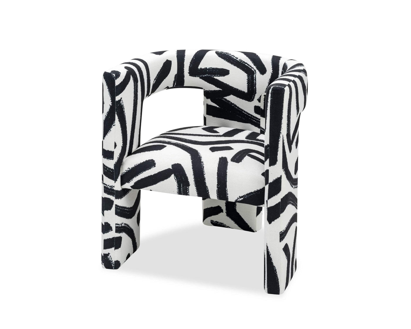 Liang & Eimil Living Archer Occasional Chair - Graphic Black & White House of Isabella UK