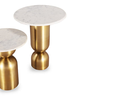 Liang & Eimil Living Babel Nesting Side tables (Set of 2) - Brass Finish House of Isabella UK